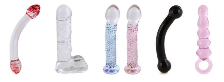 Types of glass dildos