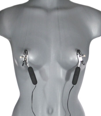 Adjustable vibrating nipple clamps