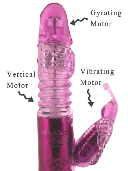 Thrusting rabbit vibrator demo