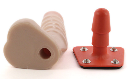 Vac-U-Lock dildo and adapter