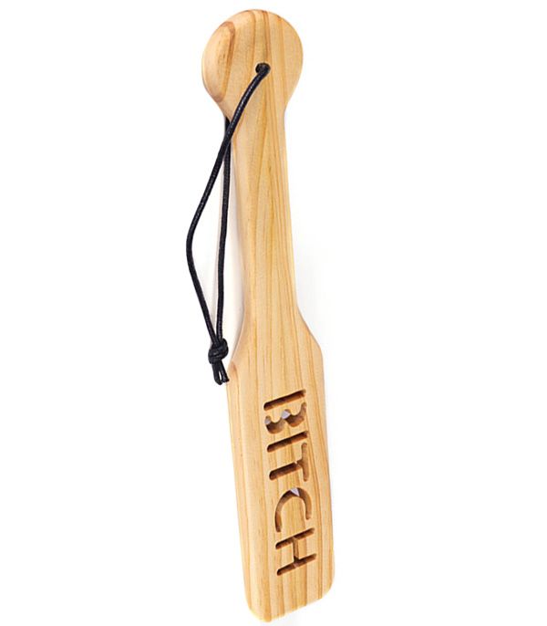 Bitch Wooden BDSM Paddle