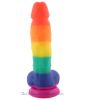 Colors Small Rainbow Dildo with suction cup