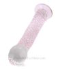 Spiral Icicle glass dildo rounded head