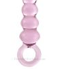 Beaded Slider Glass Sex Toy with loop