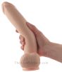 Basic Large Suction Cup Dildo holding in a hand