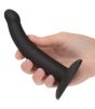 Onyx thigh harness silicone dildo