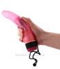 Caribbean Smaller Waterproof Jelly Vibrator in a hand