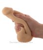 Small Packer Flaccid Penis Dildo showing how squishy soft it is