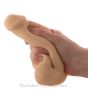 Small Packer Flaccid Penis Dildo showing how squishy soft it is