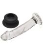 Big Glass Dildo with removable Suction Cup