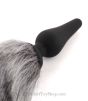 Grey Wolf Tail Butt Plug faux fur