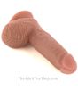 King Cock Ballsy Average Sized Rubber Dildo suction cup