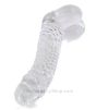 Twisted Glass Dildo testicles