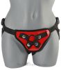 Sportsheets Dildo Harness in shiny red color