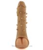 Spiked Vibrating Penis Sleeve with testicle strap