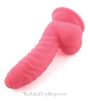 Tom Uncut Silicone Dildo suction cup