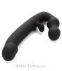 Rechargeable Vibrating Strapless Strap On silicone dildo