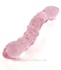 Double Icicle Twist Glass Dildo ribbed end