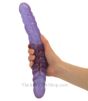 Jelly Veined Double Dildo showing the length