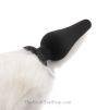 White Fox Tail Butt Plug silicone