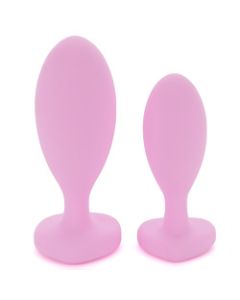 Heart Crystal Butt Plug Duo