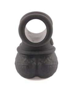 King Cock Vibrating Black Dildo Balls