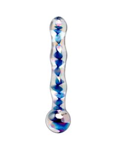 Icicles Blue Glass Sex Toy