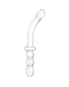 Big Glass Dildo with Handle 