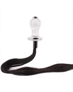 Horse Tail Glass Butt Plug