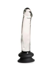 Big Glass Dildo with Suction Cup