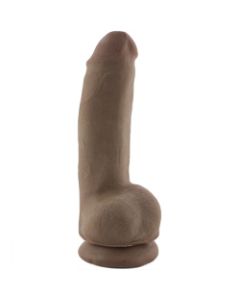 Real Man Black Cyberskin Dildo