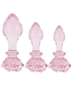 Glass Rose Princess Butt Plug