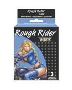 Rough Rider Studded Condoms - 3 Pack