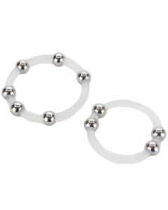 Beaded Steel Cock Ring Set