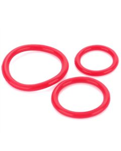 Triple Rubber Cock Ring Set