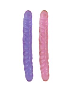 Jelly Veined Double Dildo