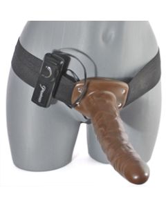 Vibrating XL Hollow Strap On Penis