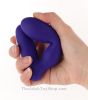 USB Rechargeable Silicone G-spot Vibrator showing the flexibility