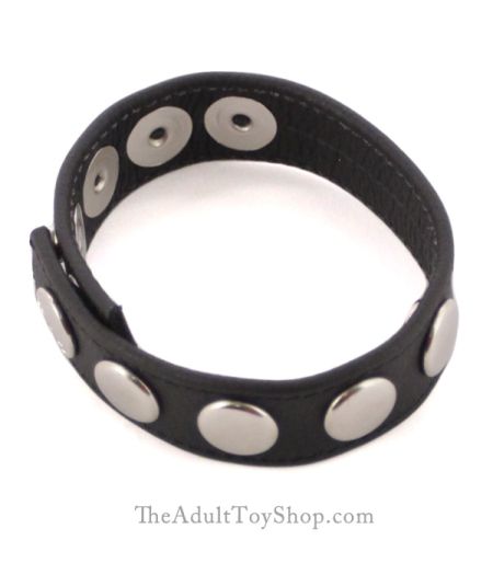 5 Snap Adjustable Leather Ring