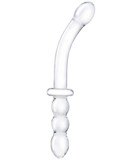 Big Glass Dildo with Handle 