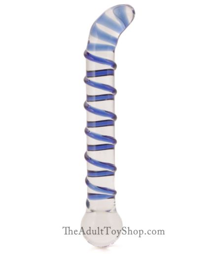 Mr. Swirly Glass G-Spot Dildo