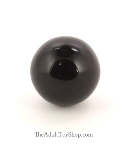 Black Glass Ben Wa Balls - small size