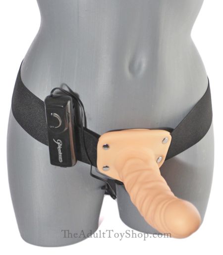 8 Inch Vibrating Hollow Dildo