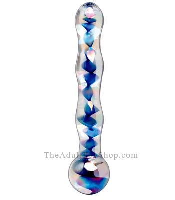 Icicles Blue Glass Sex Toy