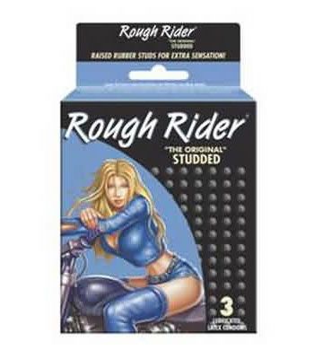 Rough Rider Studded Condoms - 3 Pack