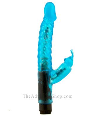 Mini Rabbit Wand vibrator has a spiraled shaft