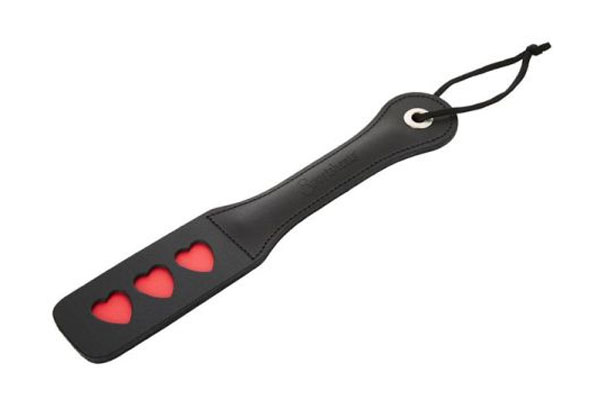 Heart Leather Spanking Paddle 