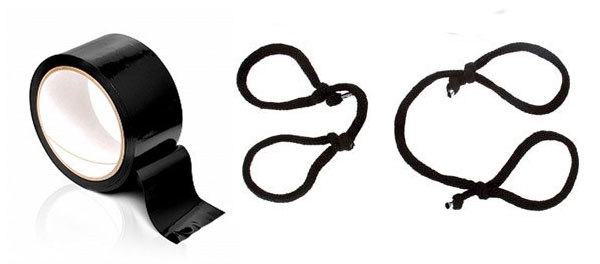 bondage ties and tape