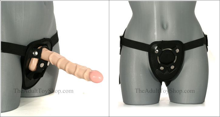 Universal Strap on Harness & a Slim Dildo that fits