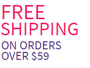 Free shipping on orders over $59